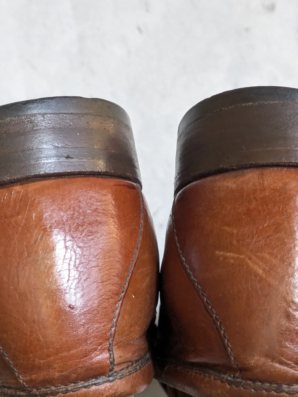Gucci Brown Leather Horsebit Loafers - Men 9 S Narrow Slip Ons Vintage Italy
